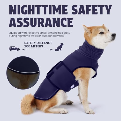 Dog Anxiety Vest and Coat (Midnight Blue / XXX-Large)