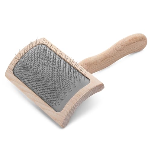 Mark VI Curved Back Slicker Brush for Dogs (Mark VI Medium Curved Back)