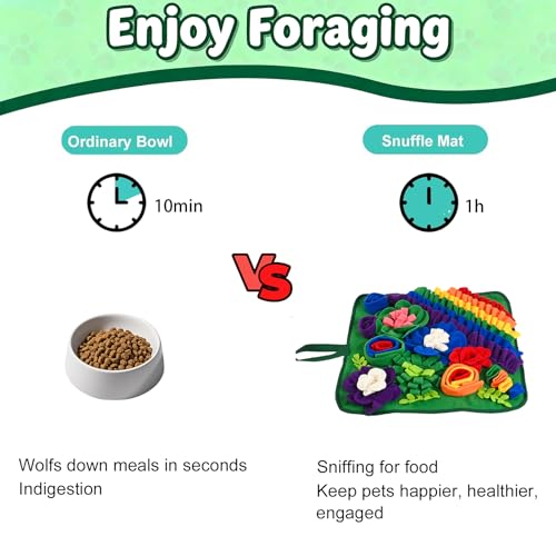 Snuffle Mat for Dogs & Cats 17.7in