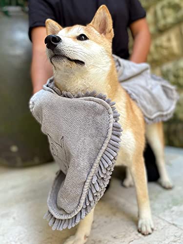 Quick Dry Towel for Dogs (Cool Grey)