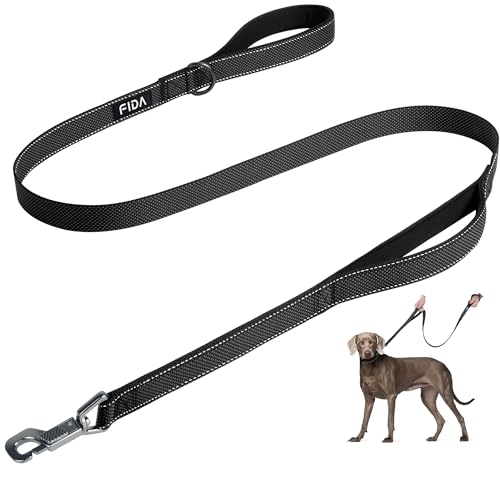 Heavy Duty Dog Leash for Medium Large Dogs (4 Feet (Pack of 1) / Black)