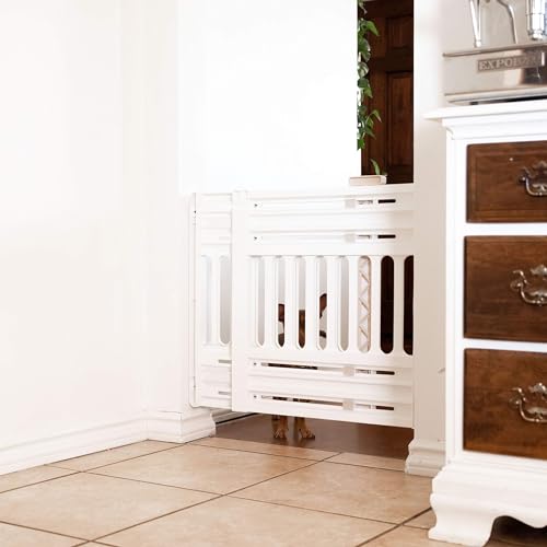 Pet Gate Adjustable Width (White / 1 Pack)