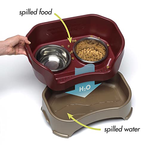 Neater Feeder Deluxe Mess (Small + Standard Bowl / Cranberry)