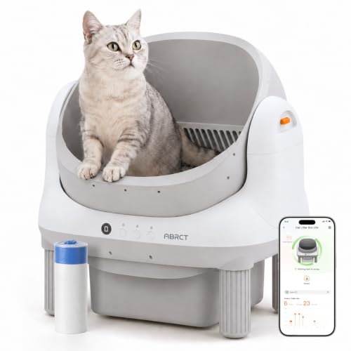 Open Top L1 Self Cleaning Litter Box (White)