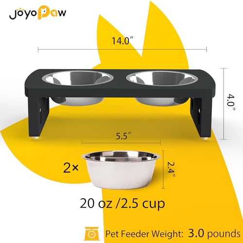 Elevated Dog Bowls (Black / Small: 4'' Tall-20 oz Bowl)