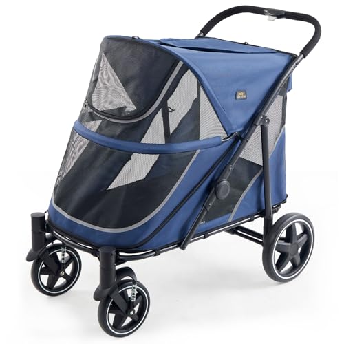 All Terrain Pet Stroller for Large & Medium Dogs (Blue)