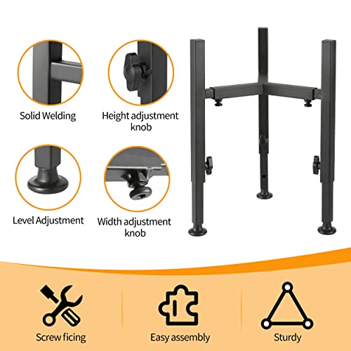 Single Dog Bowl Stand (Adjustable Wide 7"-11" Height: 8.5"-14.5")