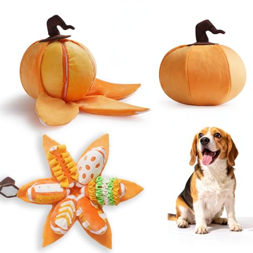 Halloween Pumpkin Dog Toys (Yellow)