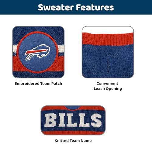 NFL Buffalo Bills Dog Sweater (Small / Buffalo Bills)