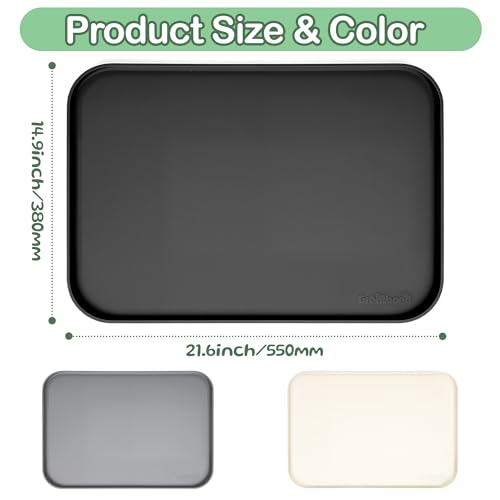 Waterproof Silicone Pet Feeding Mat (Black)