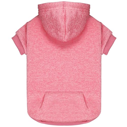 Dog Sweaters for Medium Dogs Dog Hoodie Fleece Sweater Soft Clothes Sweatshirt with Pocket Hoodie for Medium Dogs (Medium / Pink)