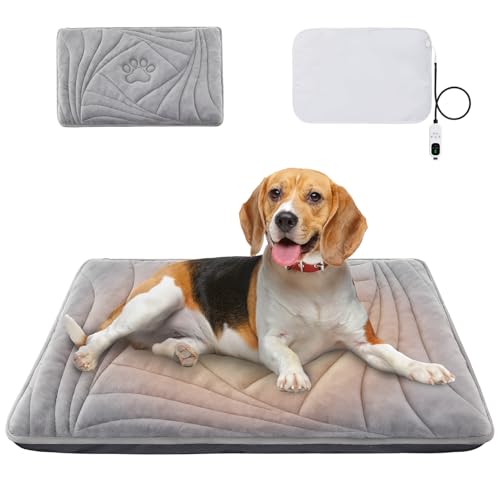Dog Heating Pad with Washable Cover (M: 28'' x 18'')
