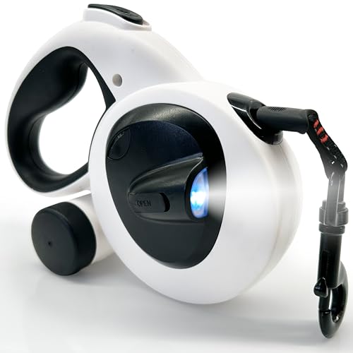 AVANTO Retractable Dog Leash with Flashlight