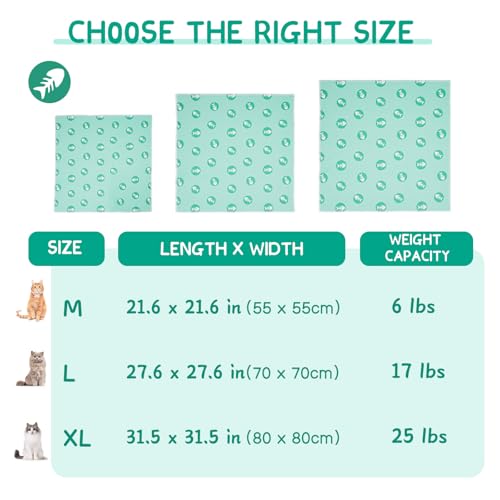 Cat Grooming Wrap for Nail Trimming (XL-31.5in ( Weight:＜ 25lbs ) / GreenBone)