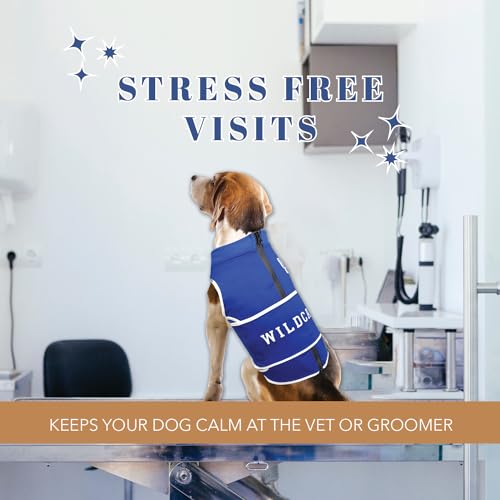 NCAA Kentucky Wildcats Dog Anxiety Shirt Calming Soothing Vest for Dogs Cats with Anxiety (Small / Kentucky Wildcats)