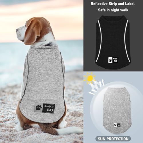 Reflective Dog Shirt (Large (13-19lbs) / 2#Grey)