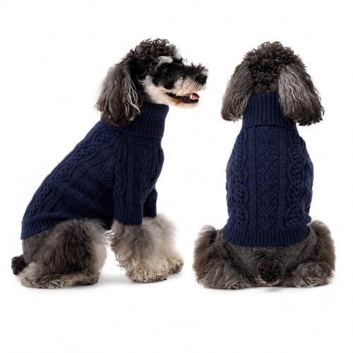 Dog Sweater for Small Dogs (XS / Navy Blue)