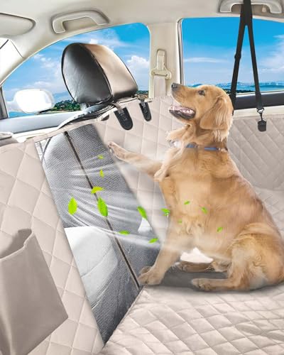 Dog Car Seat Cover (Khaki / Standard (53.9*57.9 ))