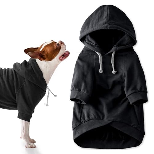 Rocky II Dog Hoodie (Black / X-Large (55-80 lbs))