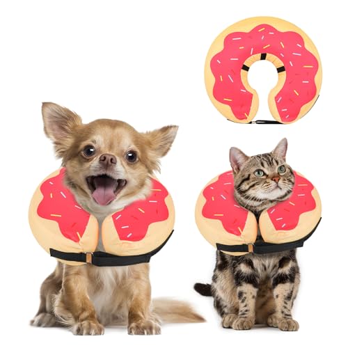Inflatable Dog Cone (DarkPink / XS(6"-9"))