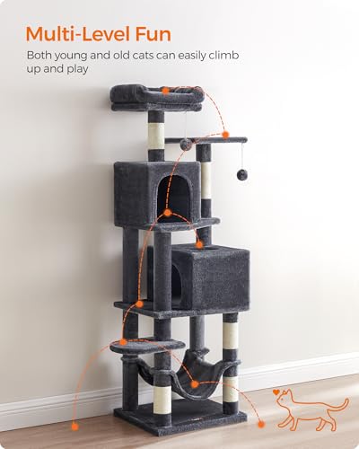Cat Tree 59.5 (59.5 Inches / Smoky Gray)