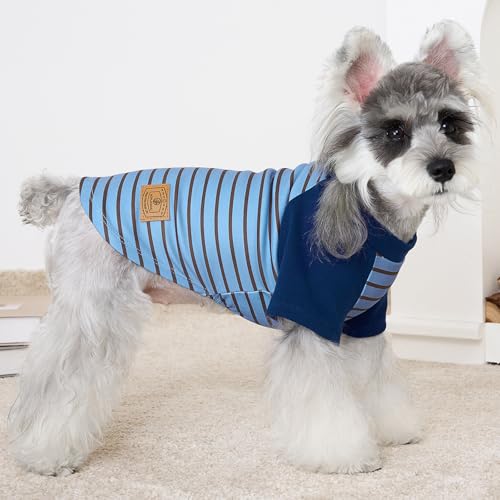 4 Pack Dog Sweaters Comfy Dog Clothes with Sleeves Puppy Shirts Pullover Pet Sweatshirt for Small Medium Large Dogs Boy Girl Doggy Outfits Cat Apparel (X-Small / Navy, Grey)