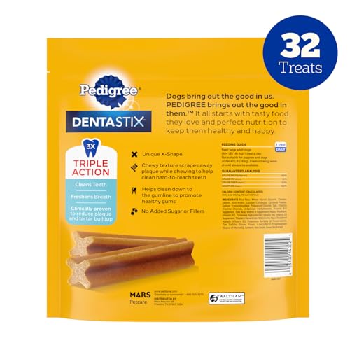 Dentastix Large Breed Dental Dog Treats (32 Count (Pack of 1))