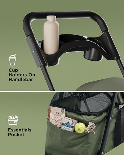 Foldable Pet Stroller for Small Dogs and Cats