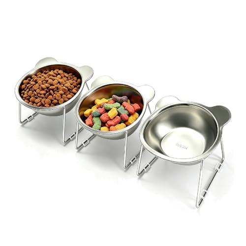 3 Pack 15° Tilted Cat & Dog Bowls (3 Pack)