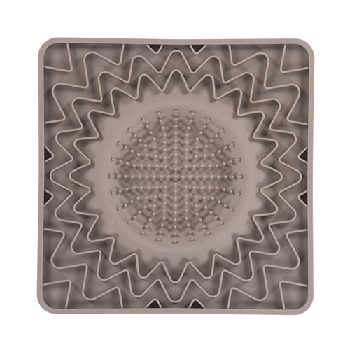Framed Lick Bowl Mat (Grey / 9.5" x 9.5" - Framed)