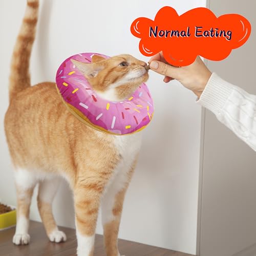 Cat Cone Collar (Donut Pink / Large)
