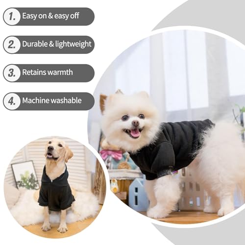 Dog Hoodie for Small Medium Dogs (#2 Black(Plain) / Small/Medium (All Breed Sizes))
