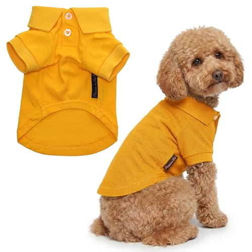 Dog Polo Shirt (L / Yellow Polo)