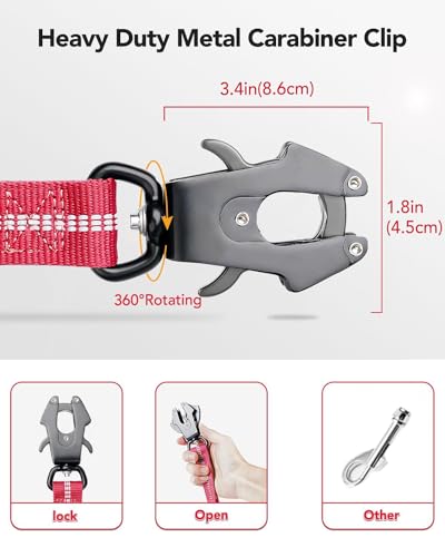 Tactical Bungee Dog Leash (Hot pink)