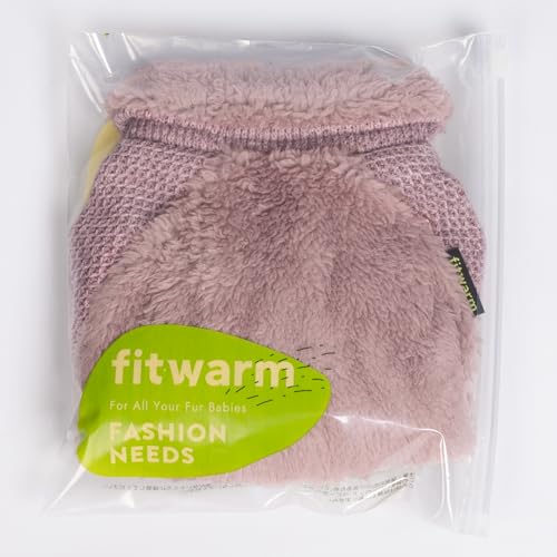 Collared Neck Fleece Dog Pajamas (Medium / Pale Violet Red)