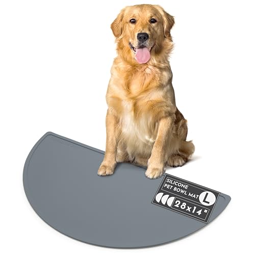 Silicone Dog Food Mat (Charcoal / Large)