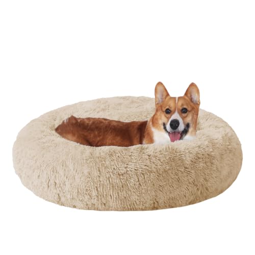 Dog Bed Calming Anti (36" / Off - White)