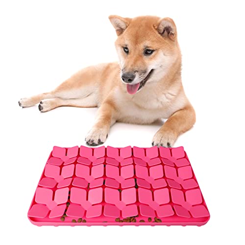 Snuffle Mat for Dogs (M-8"X13" / Pink-M)