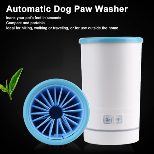 Automatic Dog Cleaner (M / White Blue)
