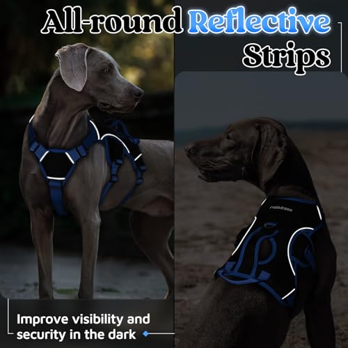 Escape Proof Dog Harness for X (Blue & Black / X-Large)