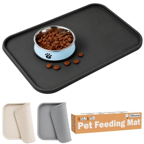 Waterproof Silicone Pet Feeding Mat (Black)