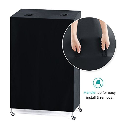 Pets Product Universal Birdcage Cover Blackout & Breathable Birdcage Cover for Pets' Good Night (31.0"L x 21.0"W x 41.0"H / Black)