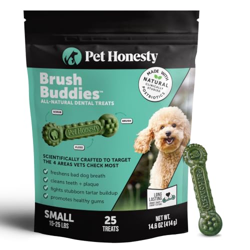 Brush Buddies Vet Backed Dog Dental Chews (25 Count (Pack of 1))