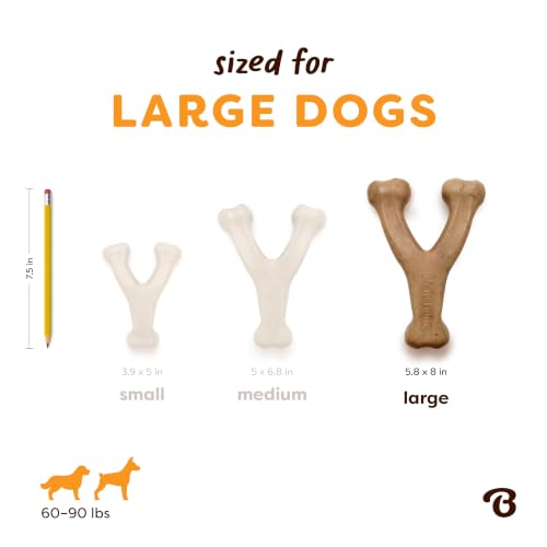 Wishbone Dog Chew Toy for Aggressive Chewers (Large)
