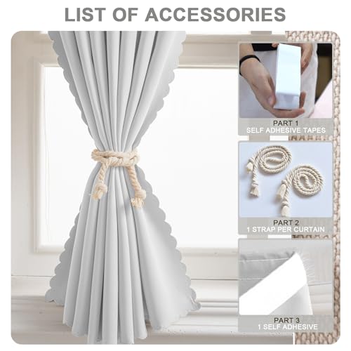 Self Adhesive Curtain (47"W x 96"L (Pack of 1) / White)
