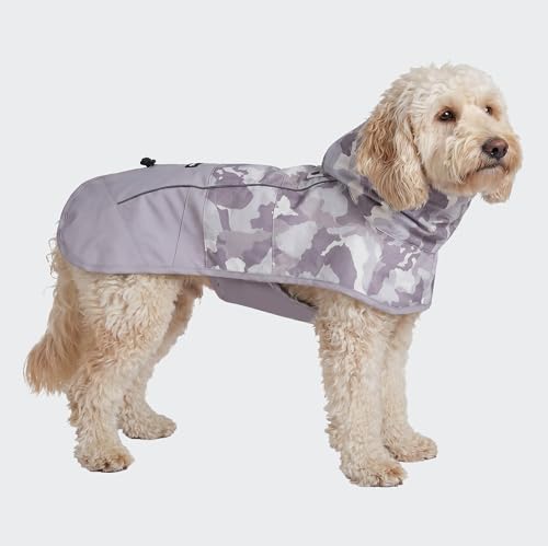 Dog Raincoat Waterproof Rain Jacket w (Camo Grey / XX-Large)