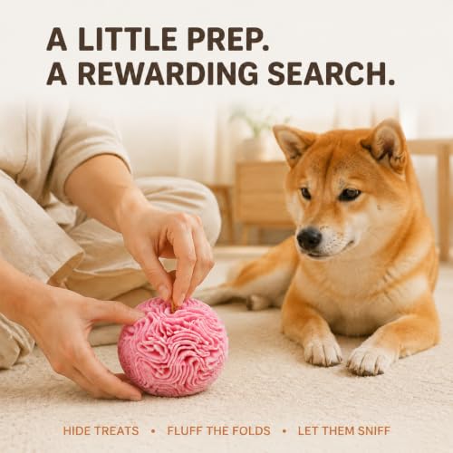 Snuffle Ball for Dogs (Light Red / Small)