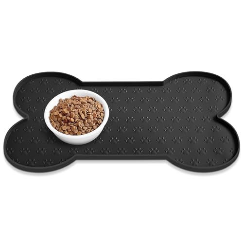 Dog Food Mat Anti (31.8" x 16" / Black)