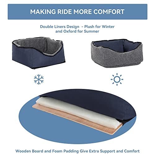 Dog Car Seat for Small Dog (Dark Blue / S)