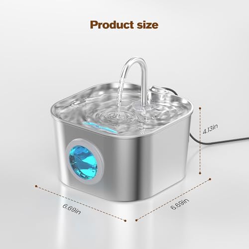 Cat Water Fountain Stainless Steel